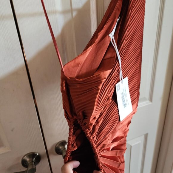 Saints & Secrets Pleated Asymmetric Maxi Dress – AU 10 / US M – NWT - Picture 13 of 13